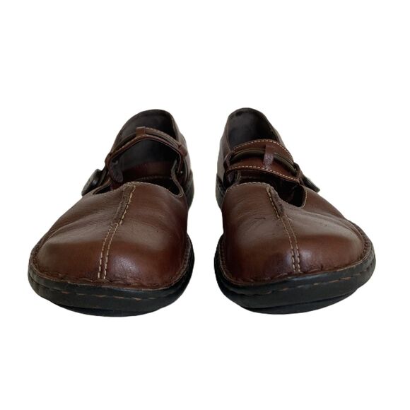 Clarks Brown Leather Split Toe Mary Jane Buckle Strap Womens Boho Shoes Sz 8.5 M - Picture 5 of 8